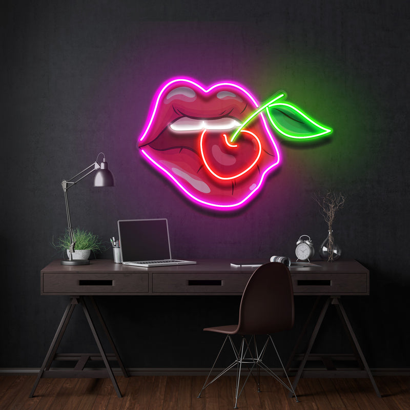 Sweet Cherry Led Neon Acrylic Artwork Led Neon Sign Light