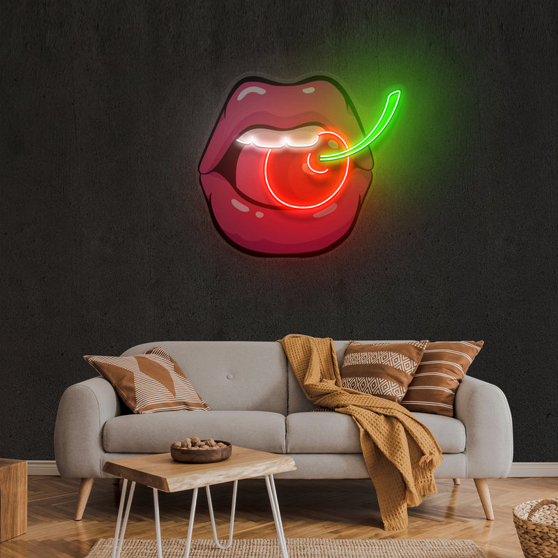 Sweet Cherry Artwork Led Neon Sign Light