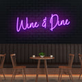 Wine Dine Led Neon Sign Light