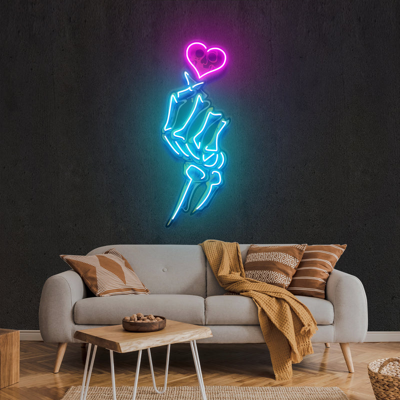 Love Handsign Artwork Led Neon Sign Light