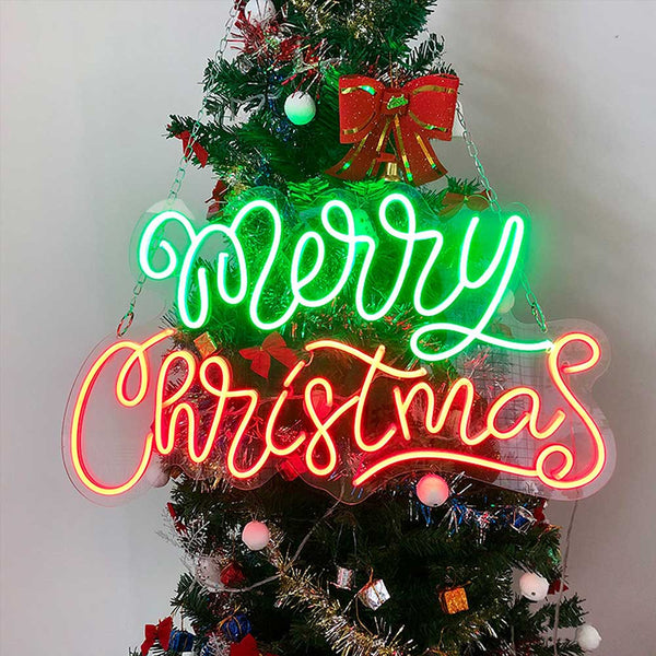 christmas neon sign