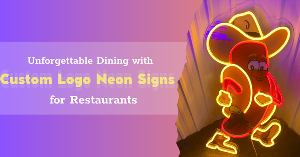 Custom logo neon signs for restaurants