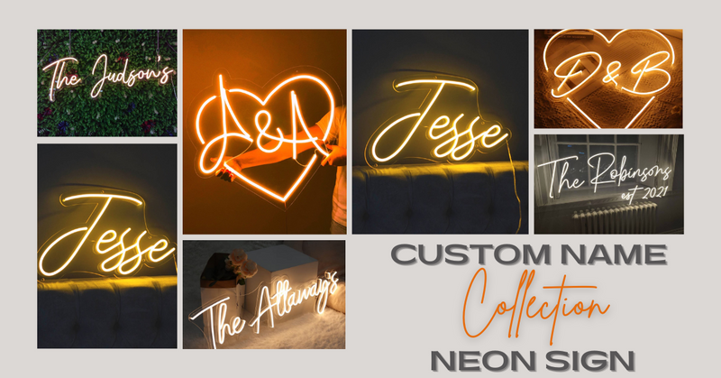 custom name neon sign