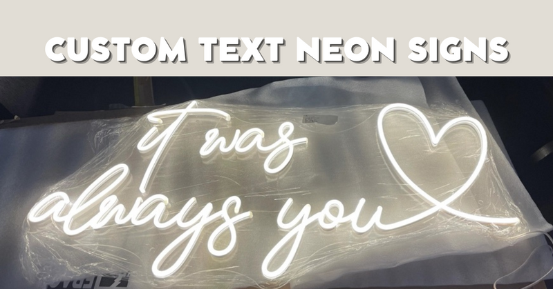 custom text neon signs