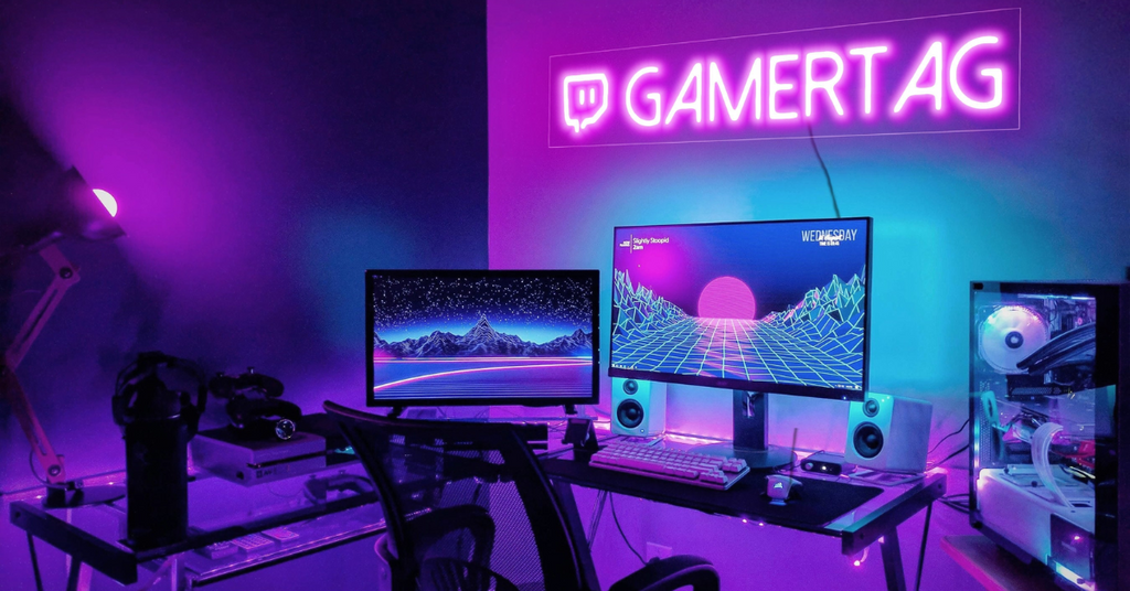 Create a personalized gaming space with Gaming Neon Signs