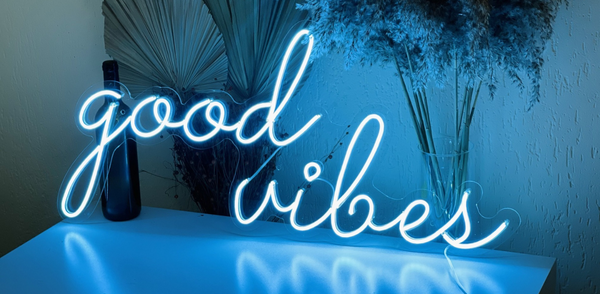 Embrace the Positive with "Good Vibes Only" Neon Sign