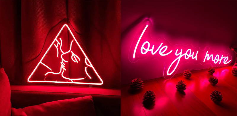 LED love neon sign