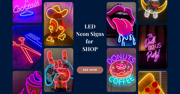 LED neon signs for shop