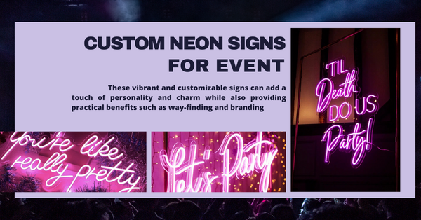 neon sign for events