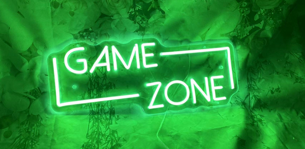 neon sign for gaming room