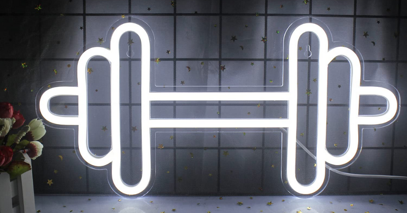 neon sign for gym