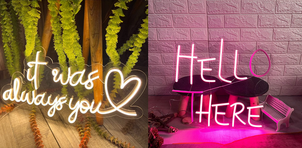 neon sign quote