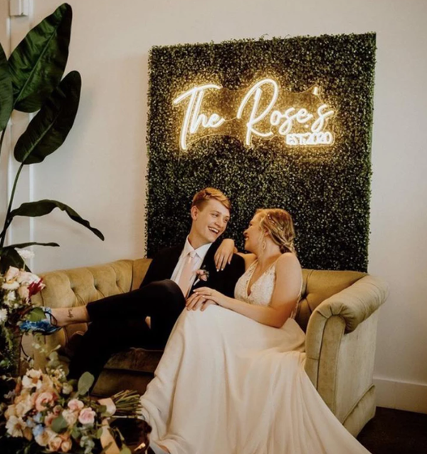 wedding neon sign