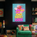 Retro Cartoon Neon Sign – Sweet Aesthetic Wall Decor