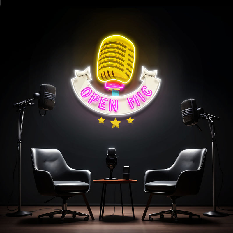 Podcast LED Neon Light - Custom Design for Studio Decoration