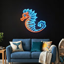 Seahorse Neon Sign Wall Art – Ocean LED Wall Decor