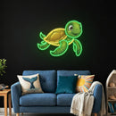 Cute Ocean Neon Sign – Turtle LED Wall Art