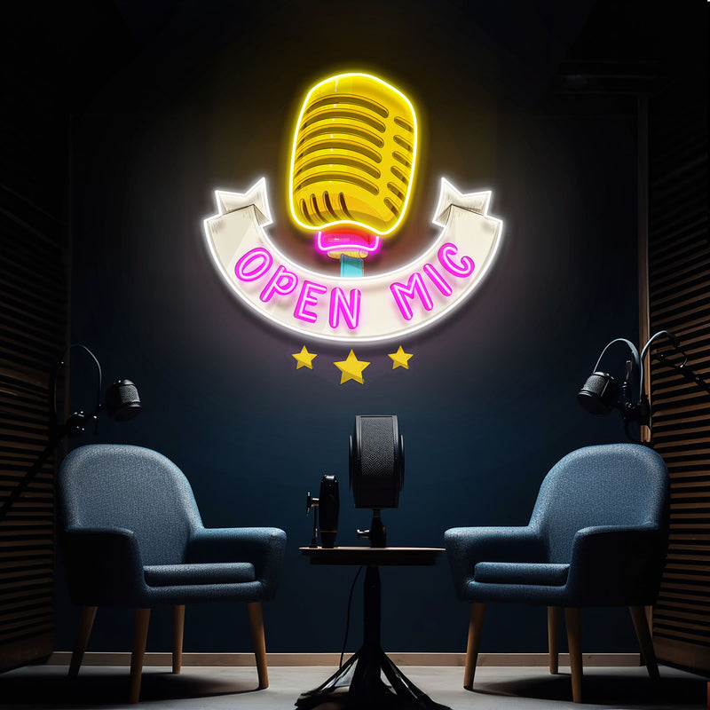 Podcast LED Neon Light - Custom Design for Studio Decoration