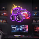 Beast Monster Truck Neon Sign – Fierce LED Wall Art
