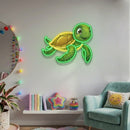 Cute Ocean Neon Sign – Turtle LED Wall Art