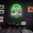 Monster Truck Garage Neon Sign