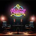 LED Neon Sign for Podcast Show - Custom Artwork Design