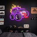 Beast Monster Truck Neon Sign – Fierce LED Wall Art