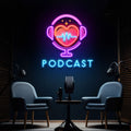 Podcast Studio LED Neon Sign - Custom Artwork Design