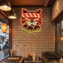 Lucky Cat Takoyaki LED Neon Sign for Japanese Restaurant Decor