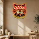 Lucky Cat Takoyaki LED Neon Sign for Japanese Restaurant Decor