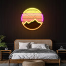 Abstract Vintage Sunrise Artwork Led Neon Sign Light