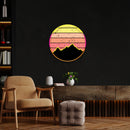 Abstract Vintage Sunrise Artwork Led Neon Sign Light