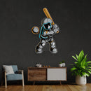 Astronaut Playing Baseball Artwork Led Neon Sign Light