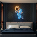 Astronaut Playing Rugby Artwork Led Neon Sign Light