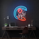 Astronaut Surfing Artwork Led Neon Sign Light