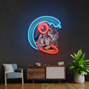 Astronaut Surfing Artwork Led Neon Sign Light