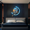 Astronaut Sitting On The Moon Artwork Led Neon Sign Light