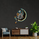 Astronaut Sitting On The Moon Artwork Led Neon Sign Light