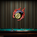 Billiard Pool Wall Decor, Poolroom, Sport Art Decor Home Interior Artwork Led Neon Sign Light