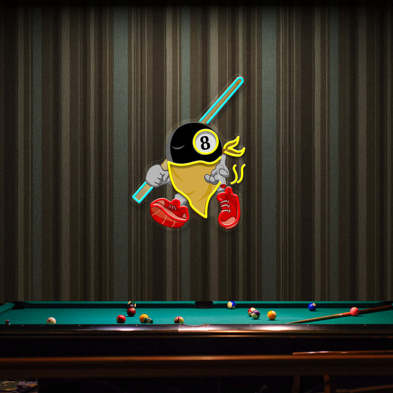 Billiard, Pool And Snooker Sport Artwork Led Neon Sign Light