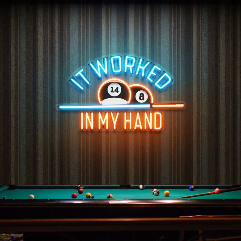 Billiard, Pool Or Snooker Room Decor Artwork Led Neon Sign Light