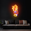 Cartoon Of The Tiki Mask Artwork Led Neon Sign Light