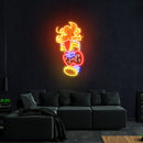 Cartoon Of The Tiki Mask Artwork Led Neon Sign Light