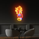 Cartoon Of The Tiki Mask Artwork Led Neon Sign Light