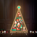 Christmas Tree LED Neon Sign with Holiday Icons