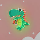 Custom Name Cool Dinosaur Boy Artwork Led Neon Sign Light