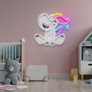 Custom Name Cute Unicorn Girl Artwork Led Neon Sign Light