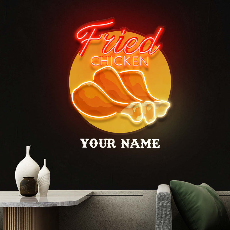 Custom Name Fast Food Of French Fries Led Neon Sign Light