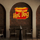 Custom Name Fast Food Restaurant With Hot Dog Led Neon Sign Light