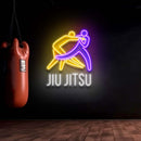 Custom Name Gradient Jiu Jitsu Logo Artwork Led Neon Sign Light
